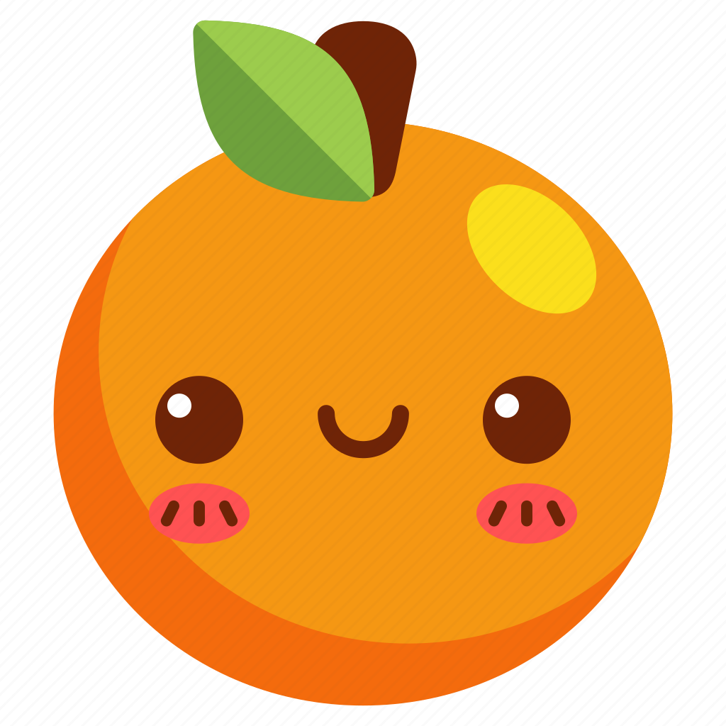 A cute orange