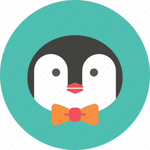 A penguin in a bow tie